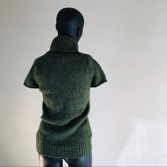 BCBG MaxAzria Forest Green Cowl Neck Sweater - Picture 2 of 3